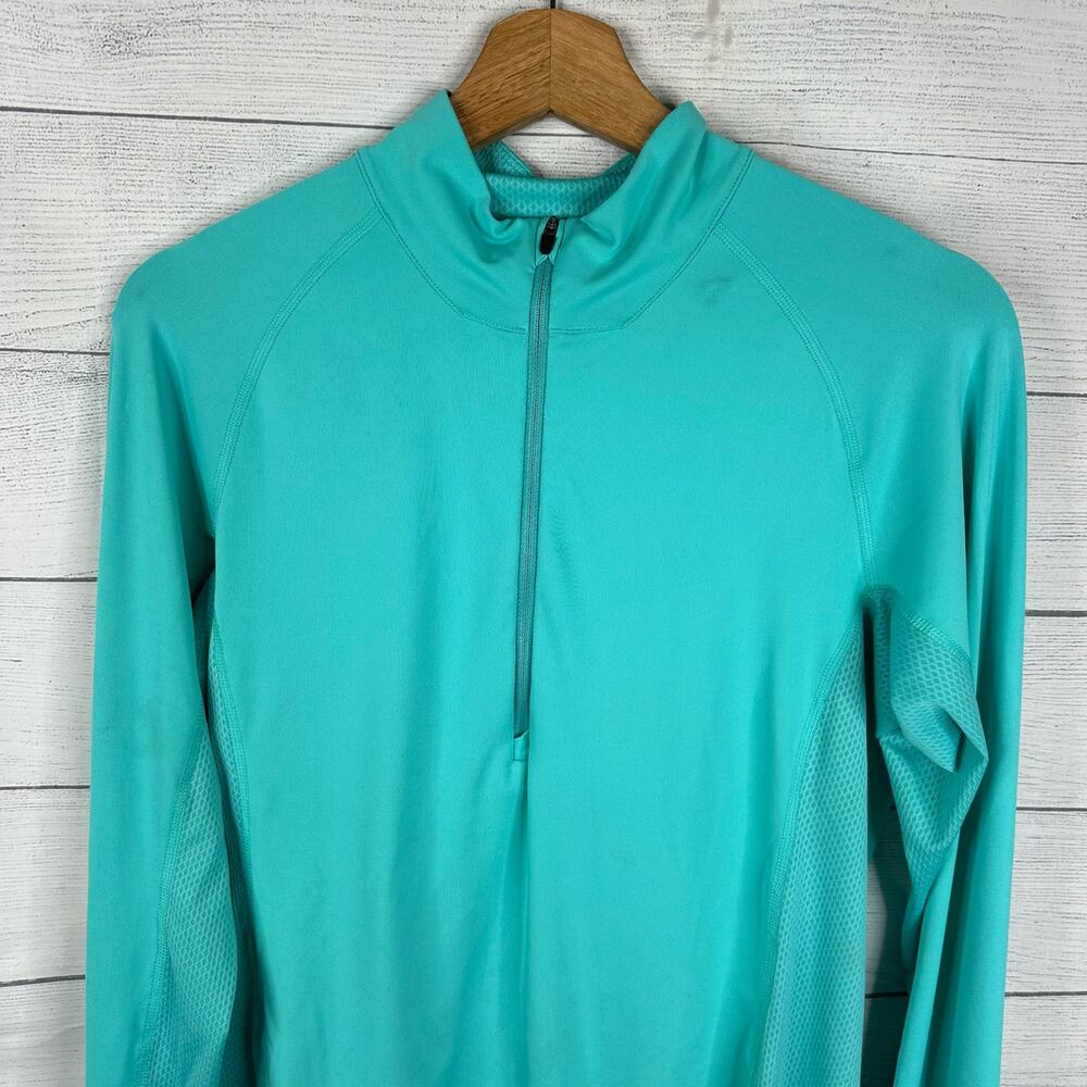 Patagonia Womens size Medium All Weather 1/2 Zip Neck Pullover Blue Hiking - Picture 3 of 10